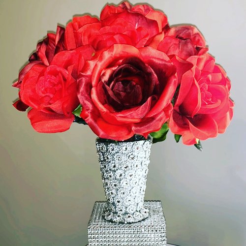 Roses & Diamonds Bloom Image of Poshy Blooms silk flowers