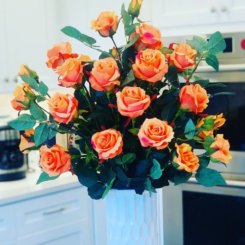 Orange You Happy Bloom Image of Poshy Blooms silk flowers