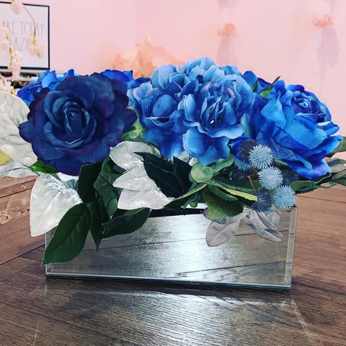 Blue Daydream Image of Poshy Blooms silk flowers