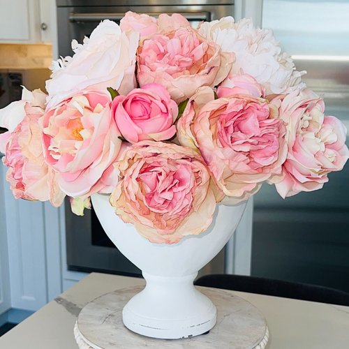I Dream of Peonies Image of Poshy Blooms silk flowers